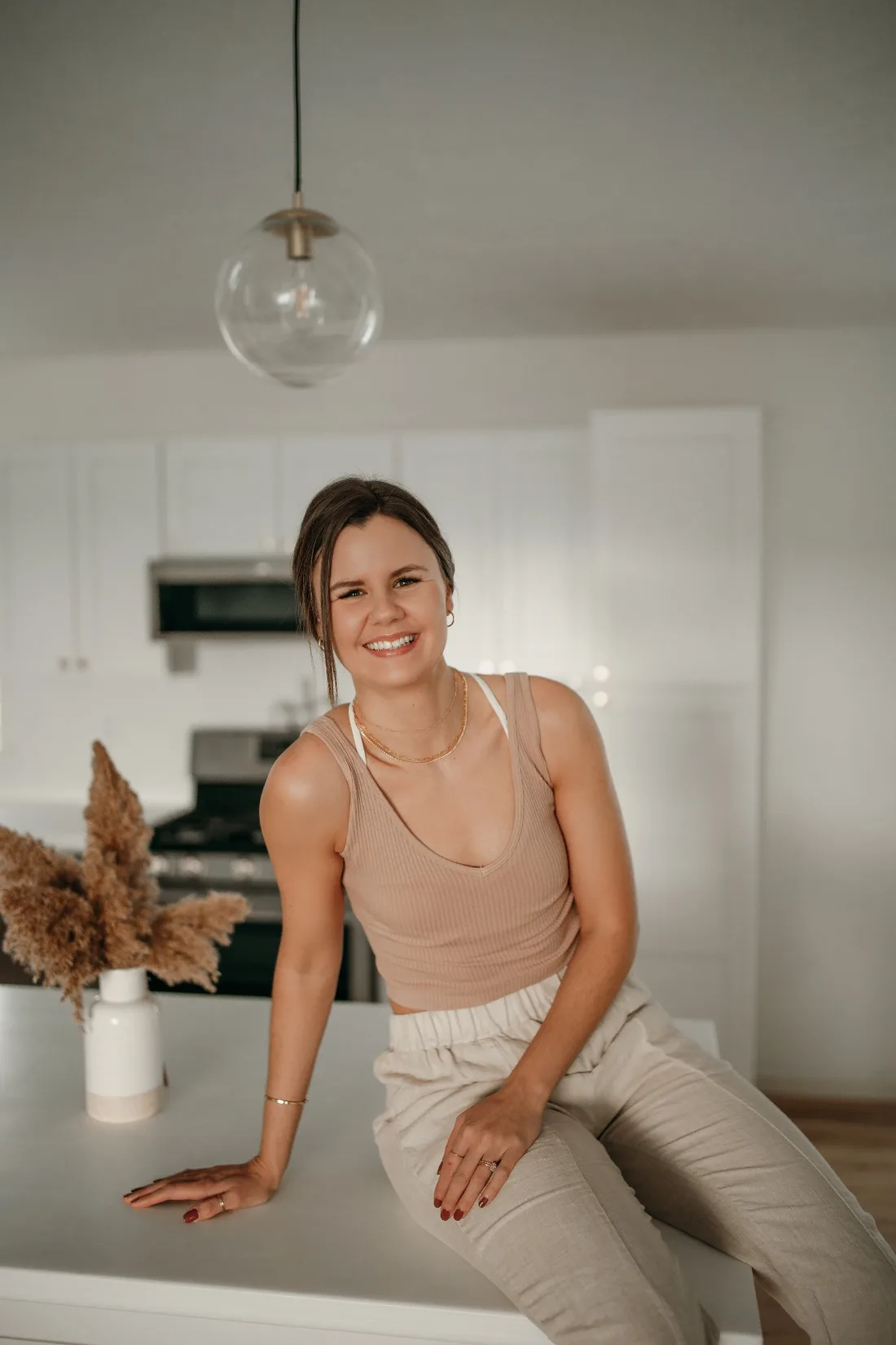 Michelle Witt, founder of Onehappykale, in her kitchen